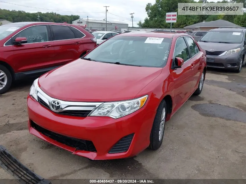 4T4BF1FK9ER398607 2014 Toyota Camry Le