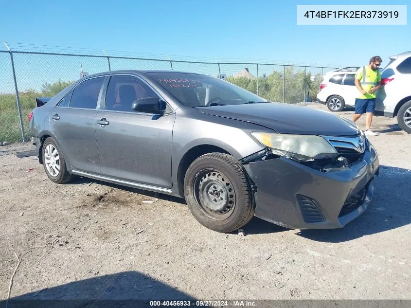 2014 Toyota Camry Le VIN: 4T4BF1FK2ER373919 Lot: 40456933