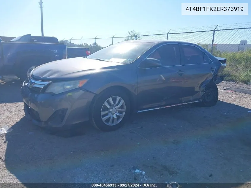 2014 Toyota Camry Le VIN: 4T4BF1FK2ER373919 Lot: 40456933