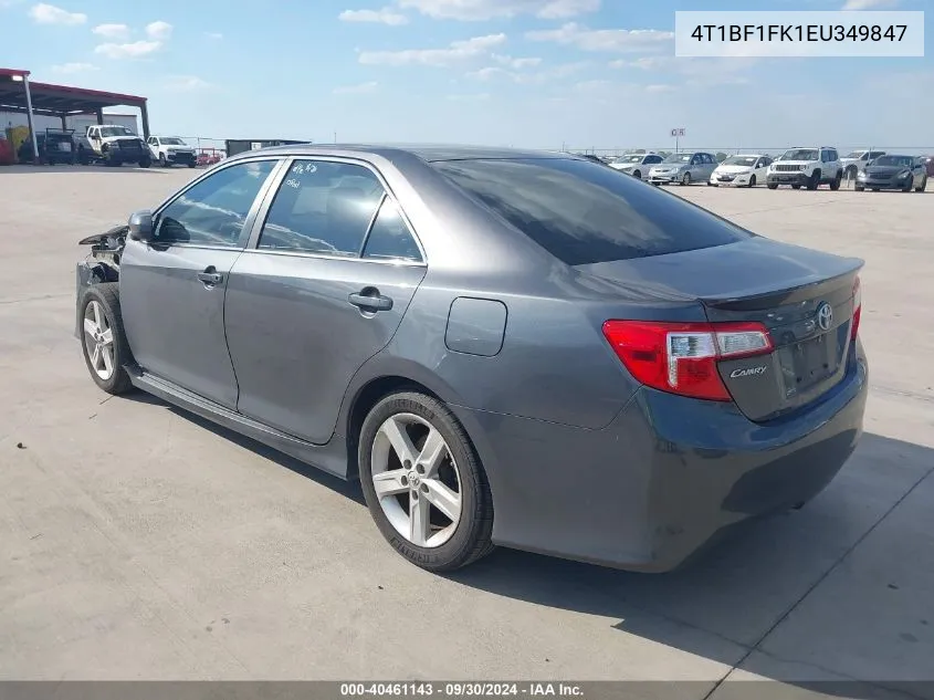 2014 Toyota Camry Se VIN: 4T1BF1FK1EU349847 Lot: 40461143