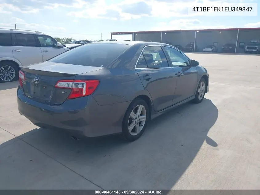 2014 Toyota Camry Se VIN: 4T1BF1FK1EU349847 Lot: 40461143