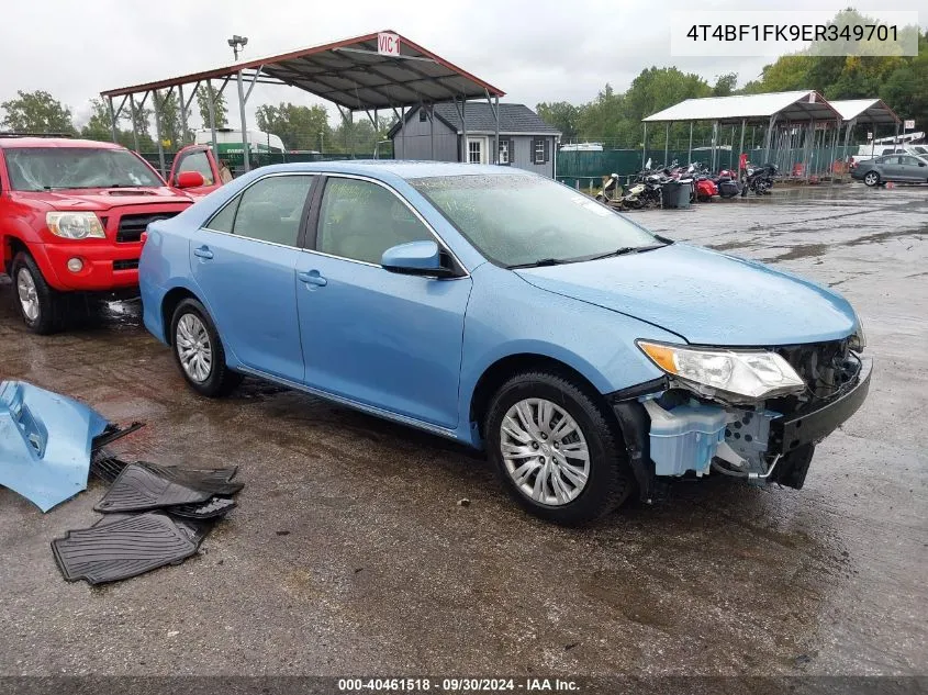 2014 Toyota Camry L/Se/Le/Xle VIN: 4T4BF1FK9ER349701 Lot: 40461518