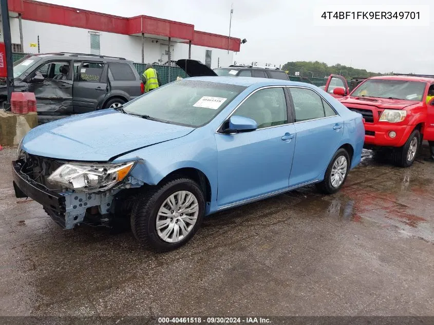 2014 Toyota Camry L/Se/Le/Xle VIN: 4T4BF1FK9ER349701 Lot: 40461518