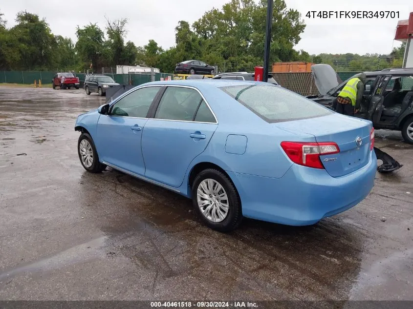 2014 Toyota Camry L/Se/Le/Xle VIN: 4T4BF1FK9ER349701 Lot: 40461518