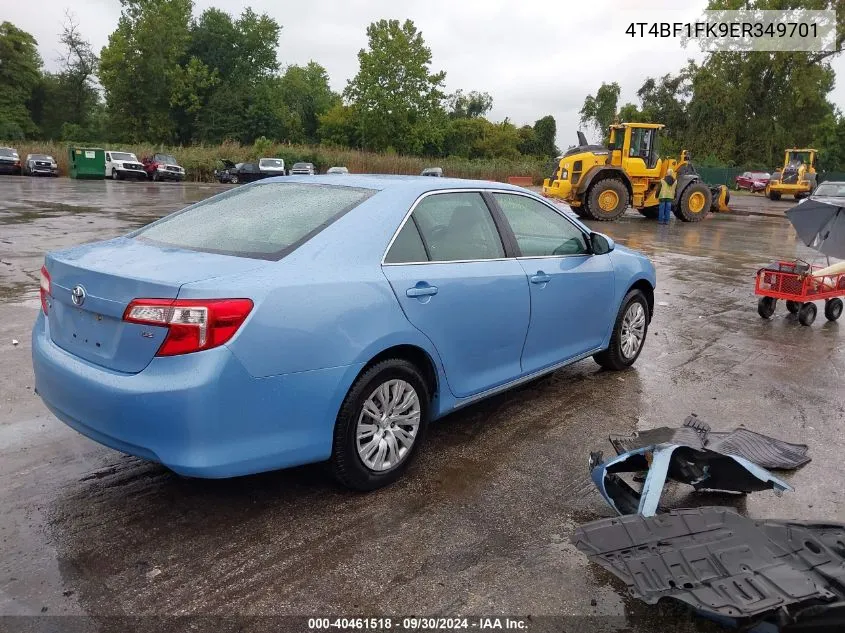 2014 Toyota Camry L/Se/Le/Xle VIN: 4T4BF1FK9ER349701 Lot: 40461518