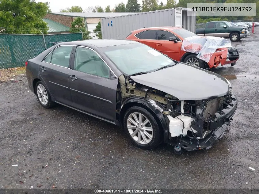 2014 Toyota Camry Hybrid Xle VIN: 4T1BD1FK9EU124792 Lot: 40461911