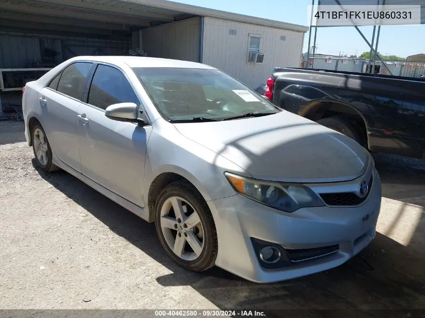 2014 Toyota Camry L/Se/Le/Xle VIN: 4T1BF1FK1EU860331 Lot: 40462580