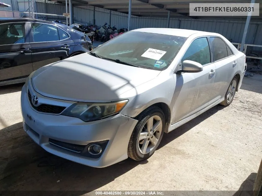 2014 Toyota Camry L/Se/Le/Xle VIN: 4T1BF1FK1EU860331 Lot: 40462580