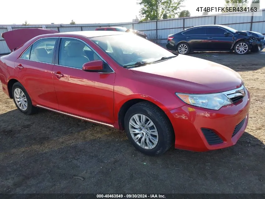 2014 Toyota Camry Le VIN: 4T4BF1FK5ER434163 Lot: 40463549