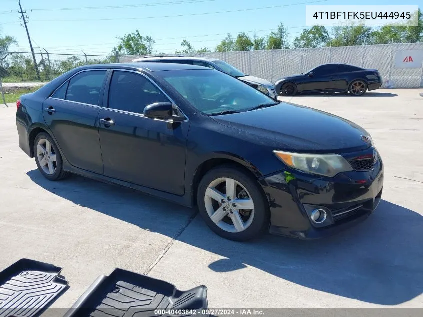 2014 Toyota Camry Se VIN: 4T1BF1FK5EU444945 Lot: 40463842