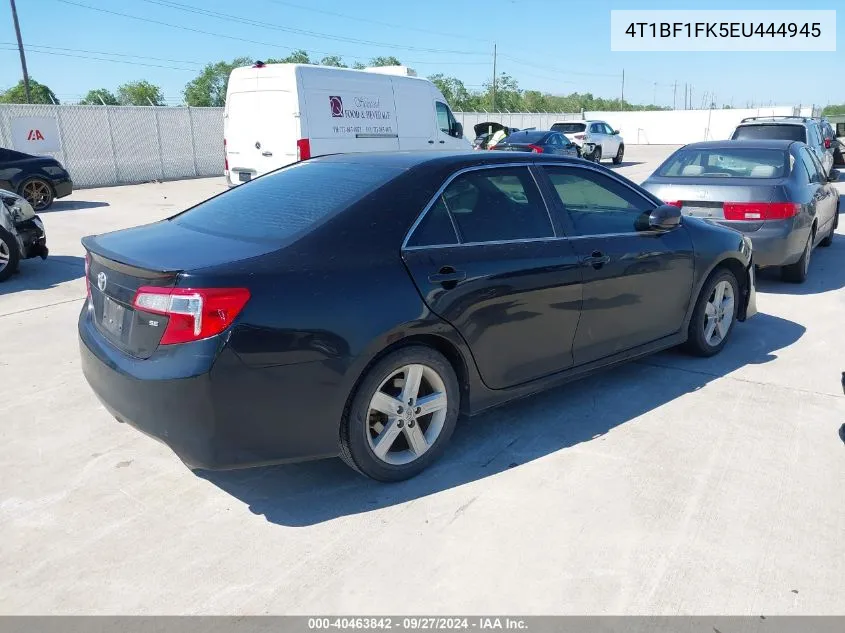 2014 Toyota Camry Se VIN: 4T1BF1FK5EU444945 Lot: 40463842