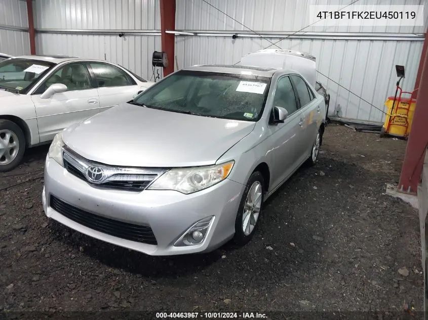 4T1BF1FK2EU450119 2014 Toyota Camry Xle