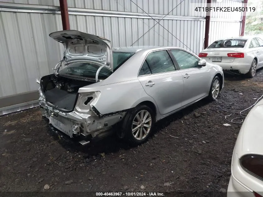 4T1BF1FK2EU450119 2014 Toyota Camry Xle