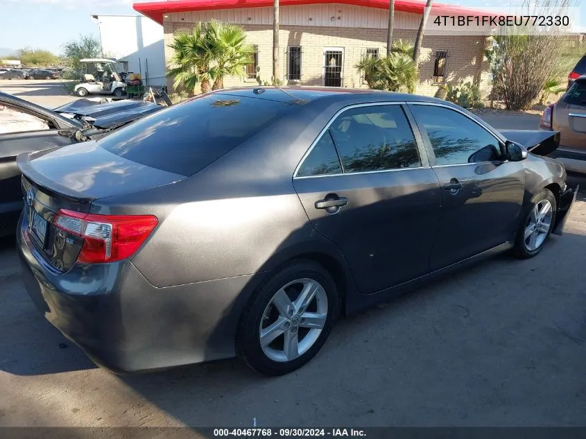 2014 Toyota Camry Se VIN: 4T1BF1FK8EU772330 Lot: 40467768