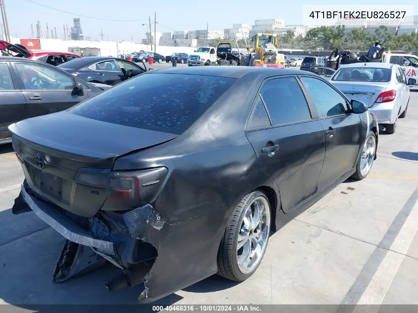 2014 Toyota Camry Se Sport VIN: 4T1BF1FK2EU826527 Lot: 40468316