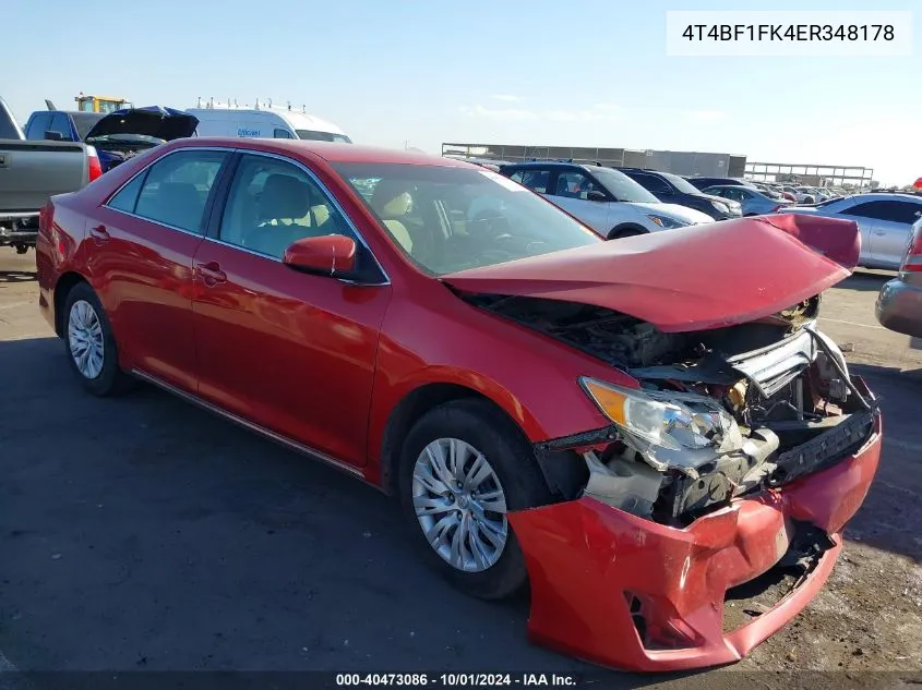 4T4BF1FK4ER348178 2014 Toyota Camry Le