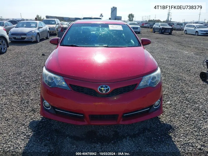 4T1BF1FK0EU738379 2014 Toyota Camry Se Sport