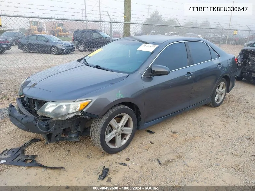 2014 Toyota Camry Se VIN: 4T1BF1FK8EU330647 Lot: 40492690