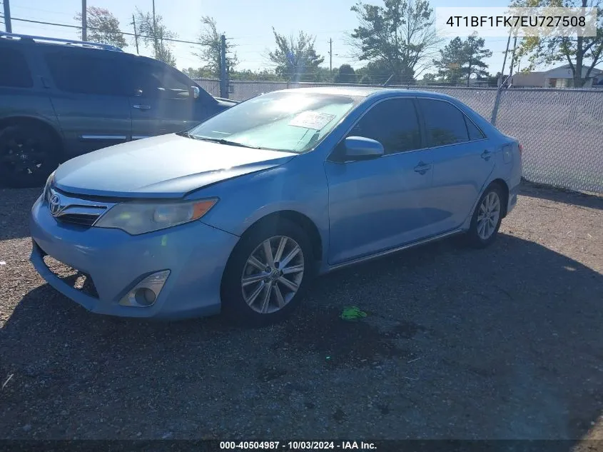 2014 Toyota Camry Xle VIN: 4T1BF1FK7EU727508 Lot: 40504987