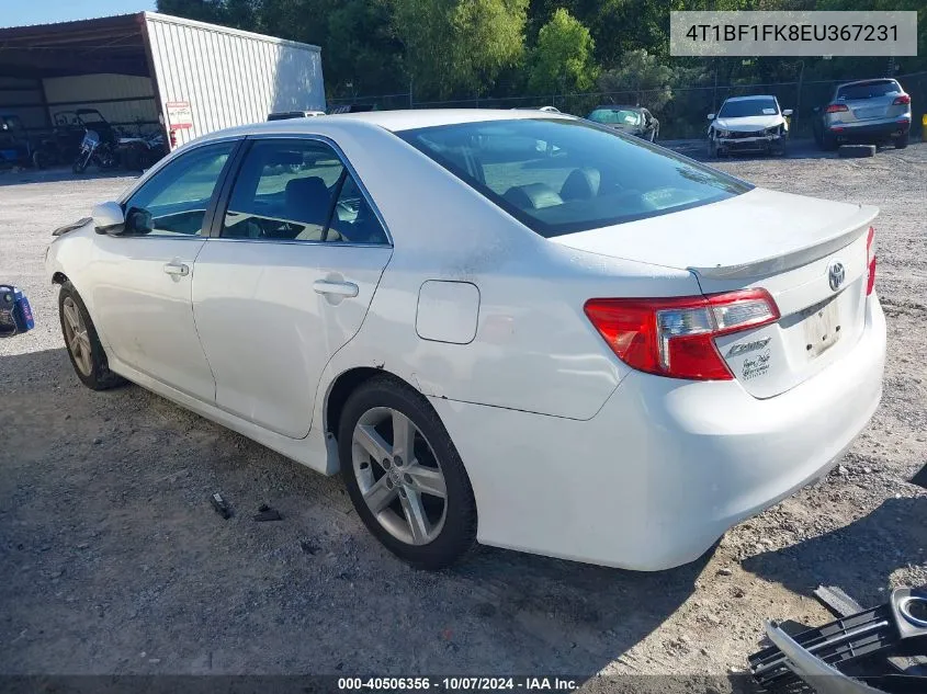 2014 Toyota Camry L/Se/Le/Xle VIN: 4T1BF1FK8EU367231 Lot: 40506356