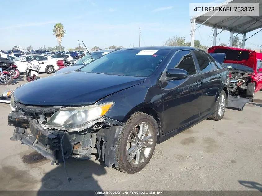 2014 Toyota Camry L/Se/Le/Xle VIN: 4T1BF1FK6EU753873 Lot: 40522658