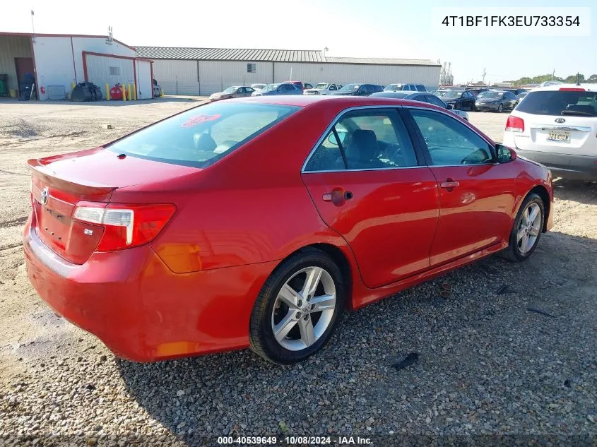 2014 Toyota Camry Se VIN: 4T1BF1FK3EU733354 Lot: 40539649