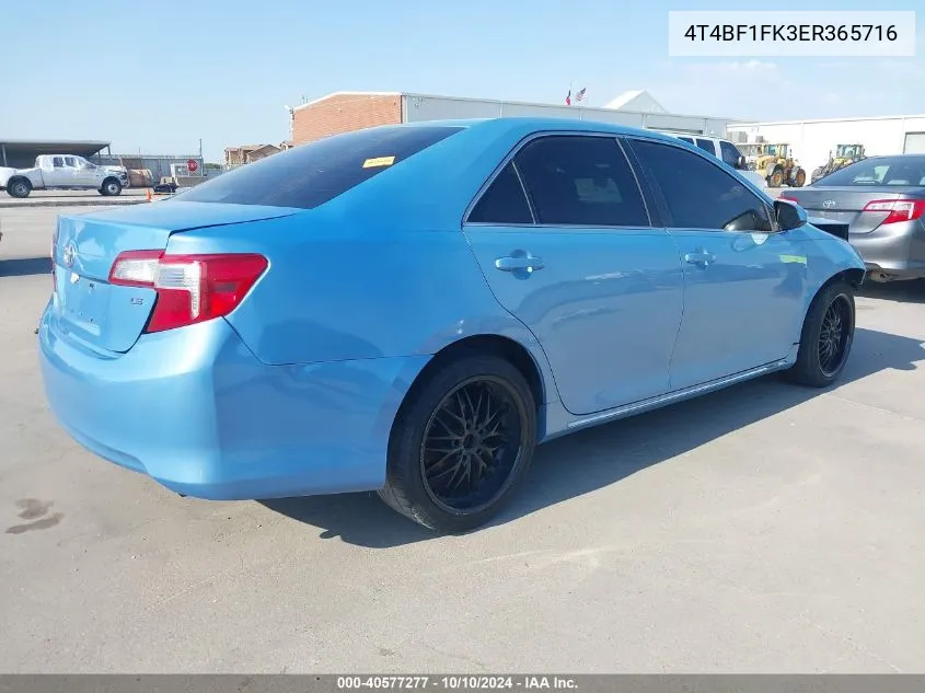 4T4BF1FK3ER365716 2014 Toyota Camry Le