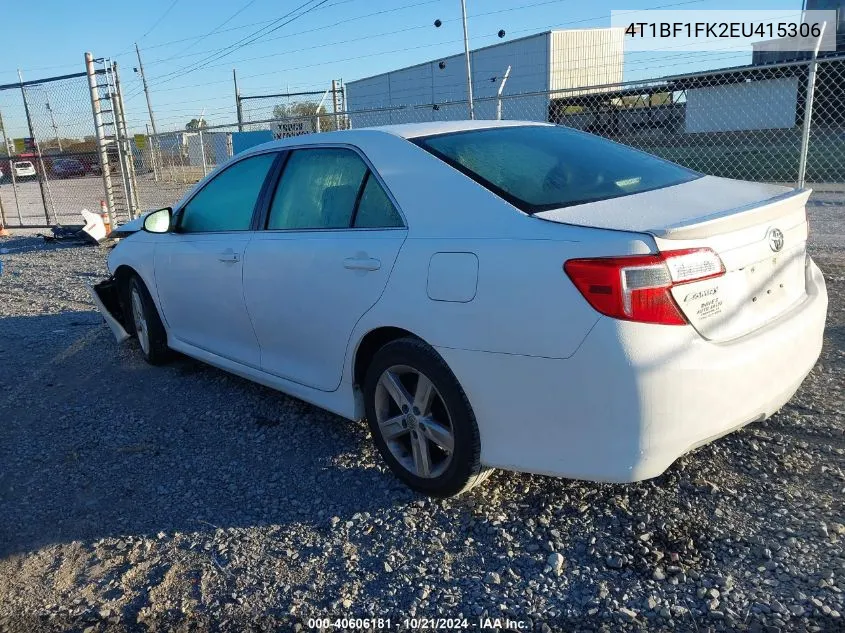 4T1BF1FK2EU415306 2014 Toyota Camry Se