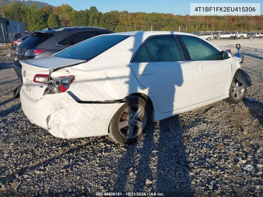 4T1BF1FK2EU415306 2014 Toyota Camry Se