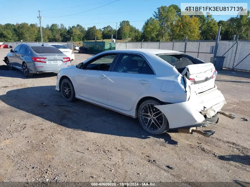 4T1BF1FK3EU817139 2014 Toyota Camry Se