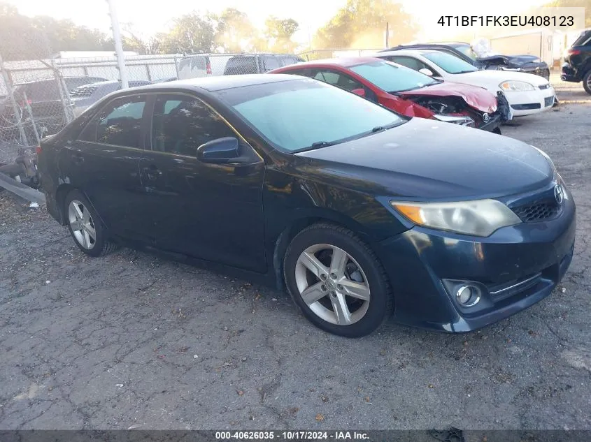 2014 Toyota Camry Se VIN: 4T1BF1FK3EU408123 Lot: 40626035