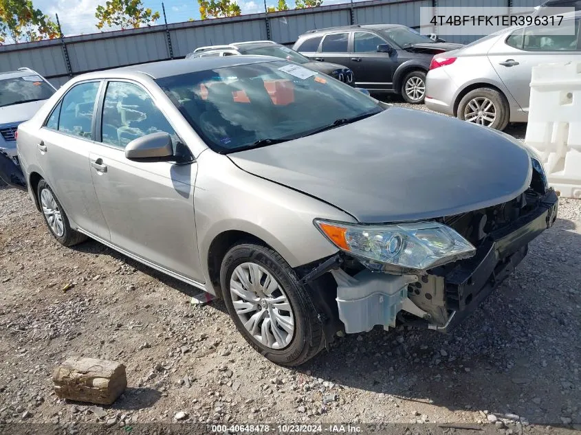 2014 Toyota Camry Le VIN: 4T4BF1FK1ER396317 Lot: 40648478