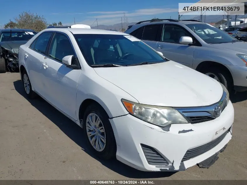 4T4BF1FK1ER413679 2014 Toyota Camry Le