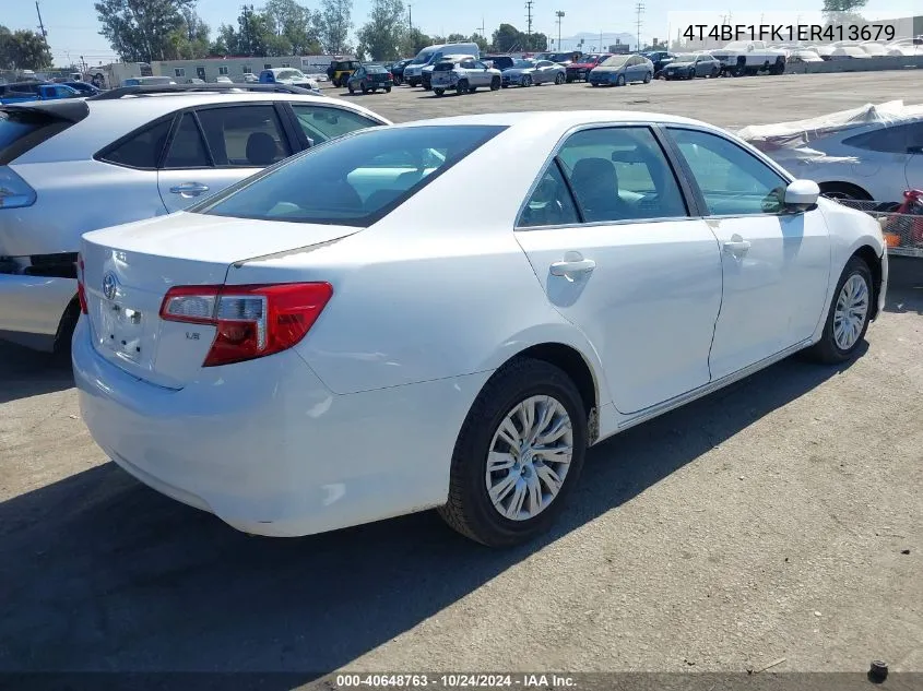 4T4BF1FK1ER413679 2014 Toyota Camry Le