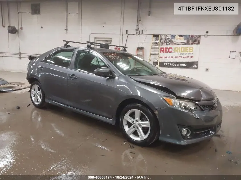 2014 Toyota Camry Se VIN: 4T1BF1FKXEU301182 Lot: 40653174