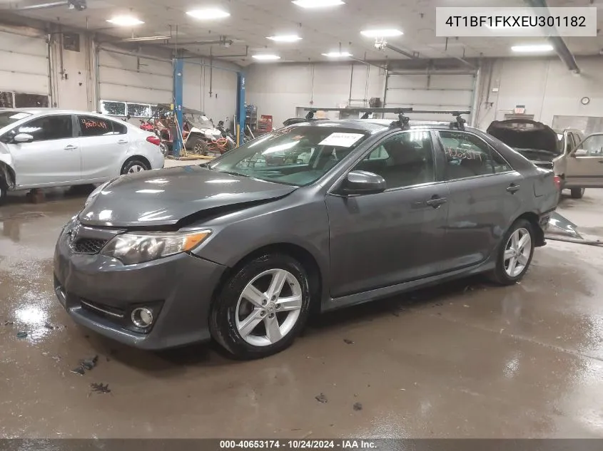 2014 Toyota Camry Se VIN: 4T1BF1FKXEU301182 Lot: 40653174