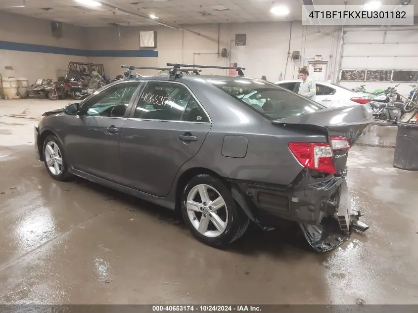 2014 Toyota Camry Se VIN: 4T1BF1FKXEU301182 Lot: 40653174