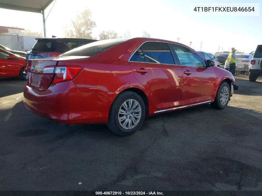 4T1BF1FKXEU846654 2014 Toyota Camry Le