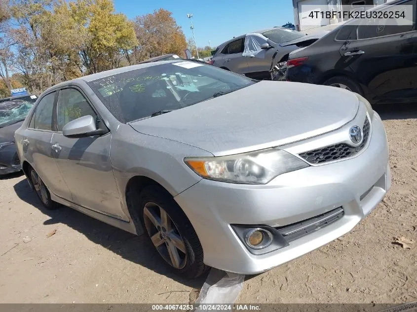 4T1BF1FK2EU326254 2014 Toyota Camry L/Se/Le/Xle