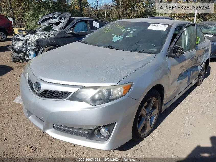 4T1BF1FK2EU326254 2014 Toyota Camry L/Se/Le/Xle