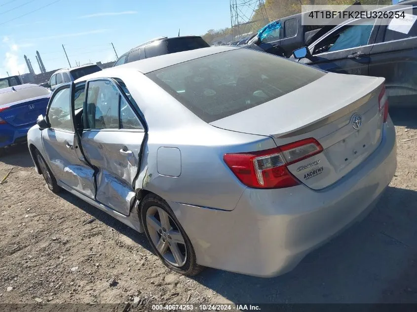 4T1BF1FK2EU326254 2014 Toyota Camry L/Se/Le/Xle