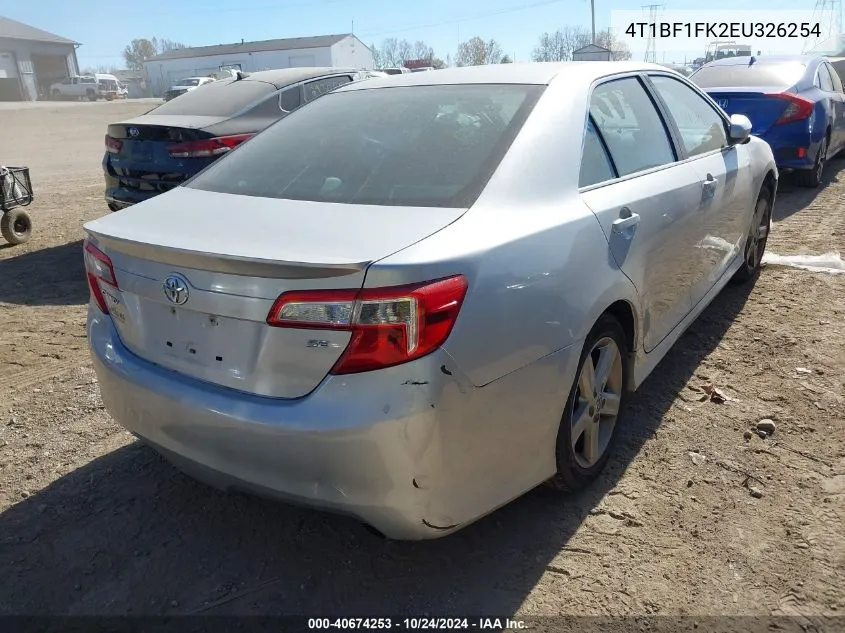 4T1BF1FK2EU326254 2014 Toyota Camry L/Se/Le/Xle