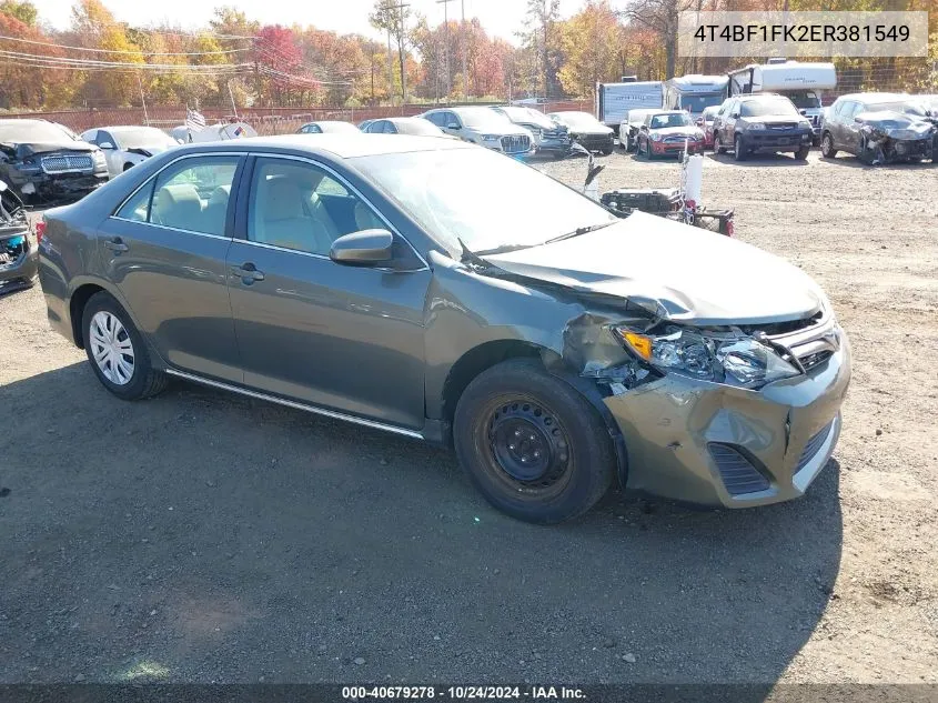 4T4BF1FK2ER381549 2014 Toyota Camry Le