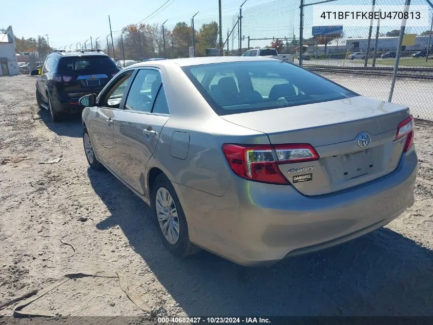 2014 Toyota Camry Le VIN: 4T1BF1FK8EU470813 Lot: 40682427