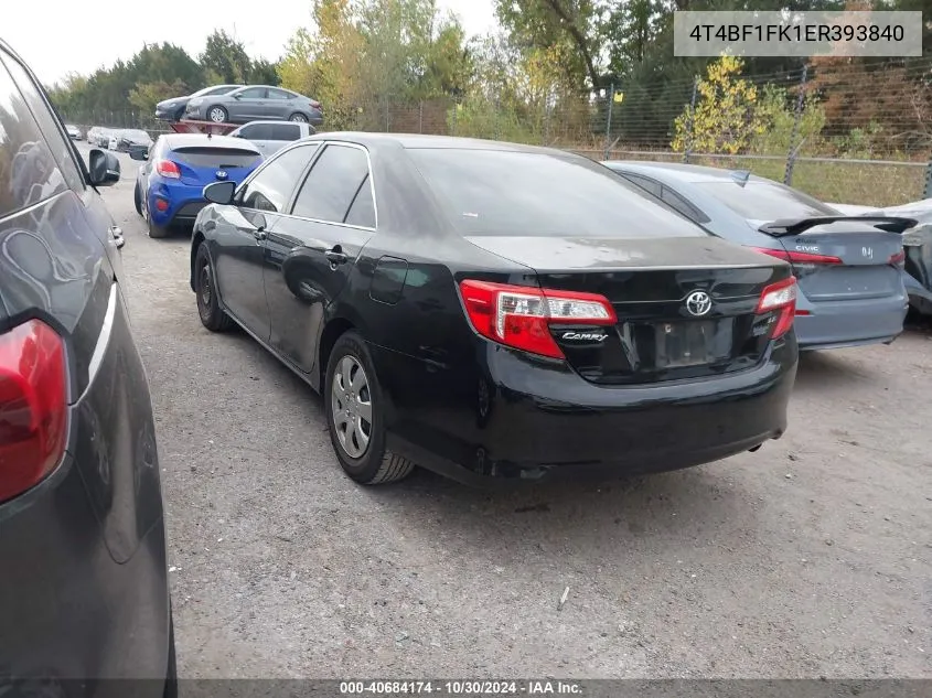 4T4BF1FK1ER393840 2014 Toyota Camry Le