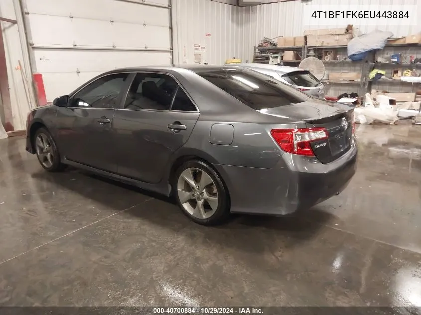 2014 Toyota Camry Se Sport VIN: 4T1BF1FK6EU443884 Lot: 40700884