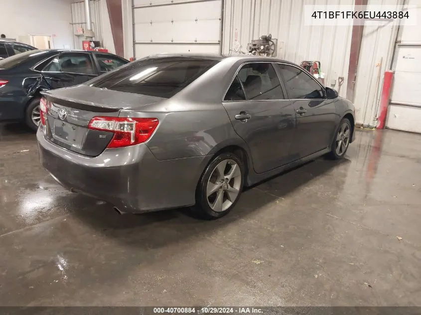 2014 Toyota Camry Se Sport VIN: 4T1BF1FK6EU443884 Lot: 40700884