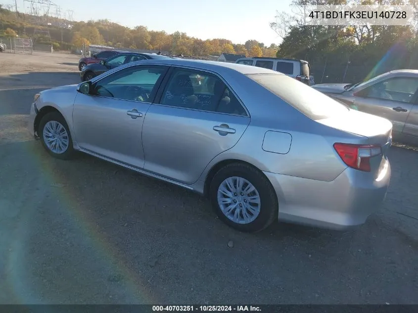 4T1BD1FK3EU140728 2014 Toyota Camry Hybrid Le