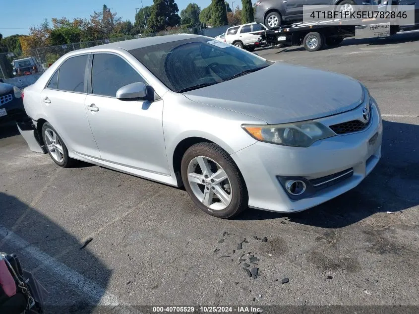 2014 Toyota Camry Se VIN: 4T1BF1FK5EU782846 Lot: 40705529