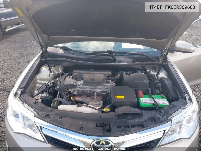 4T4BF1FK0ER369660 2014 Toyota Camry Le